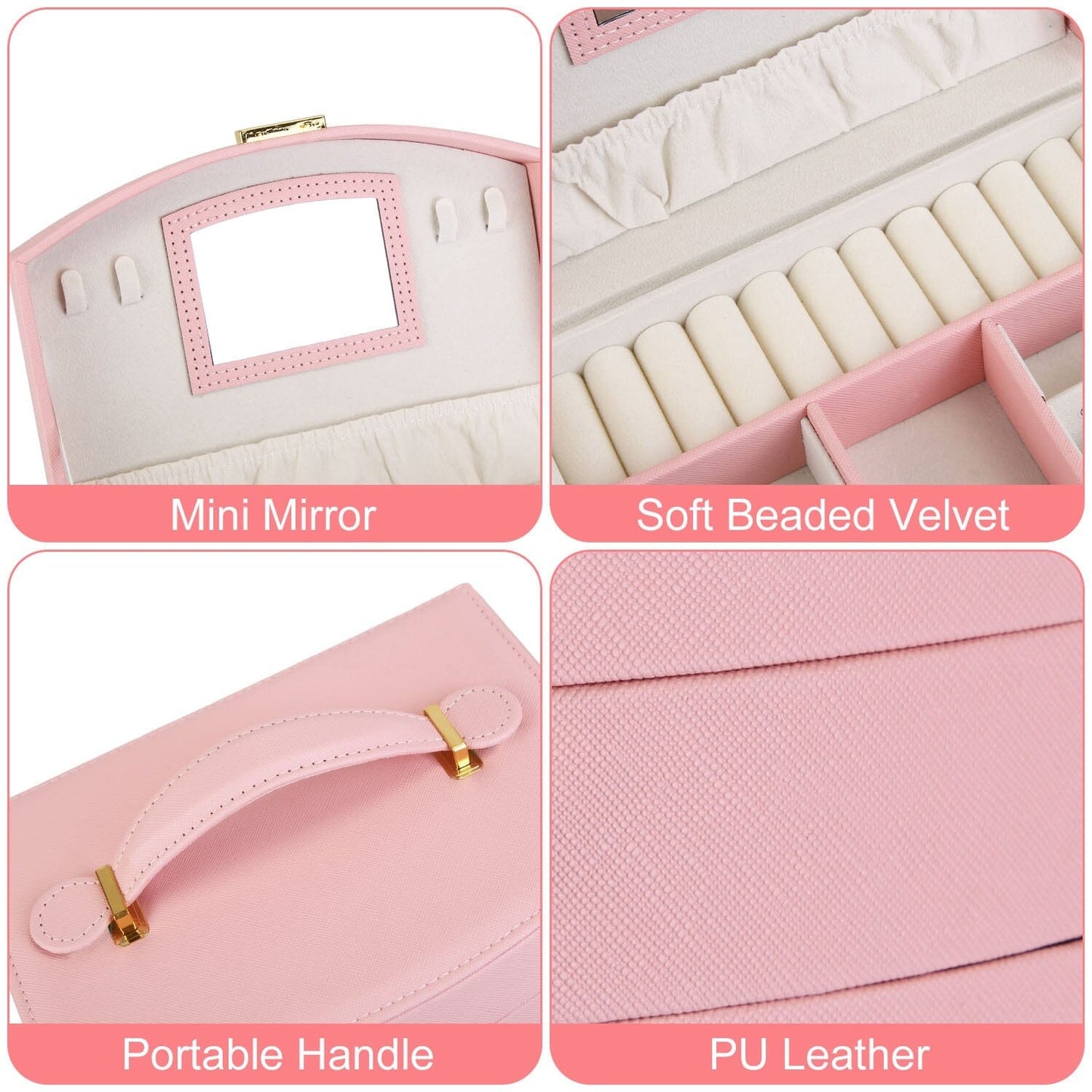 Skorter | 2-layer lockable leather jewelry box