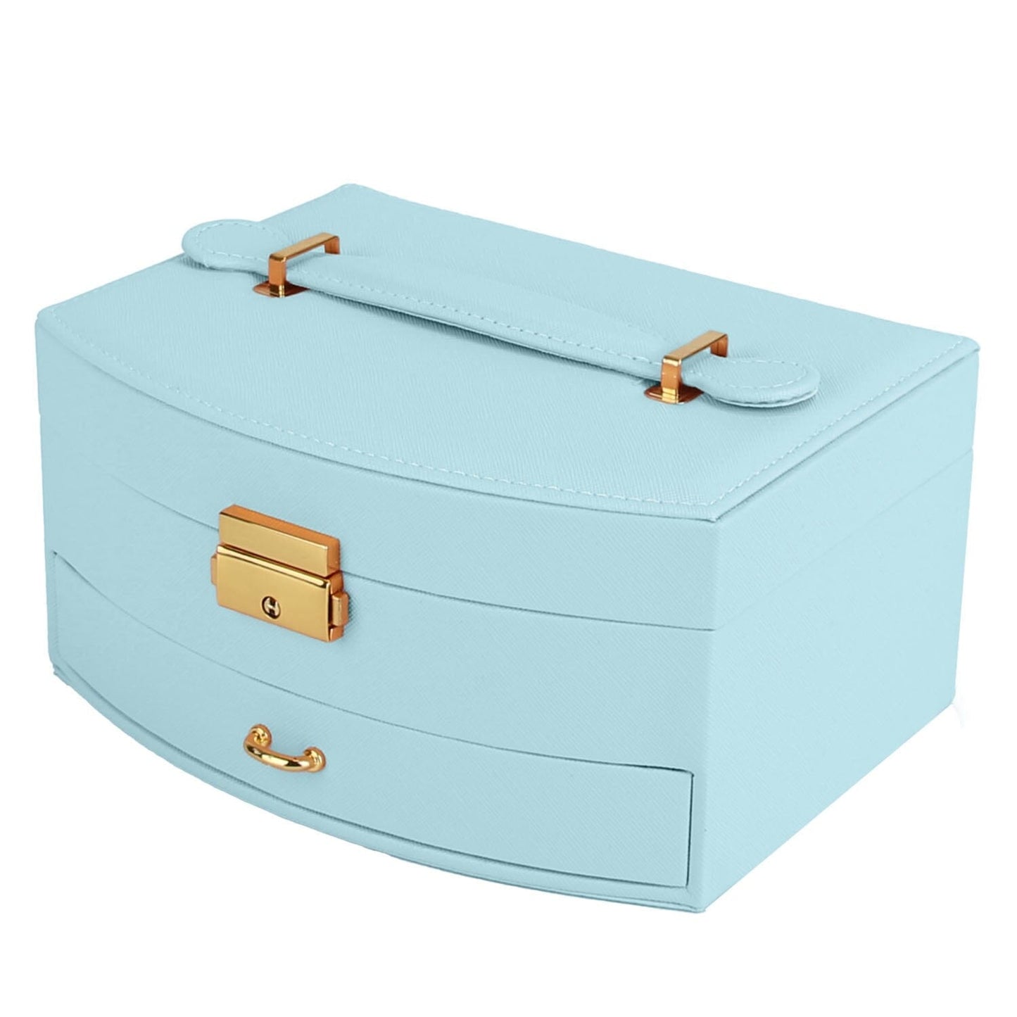 Skorter | 2-layer lockable leather jewelry box