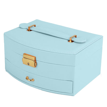 Skorter | 2-layer lockable leather jewelry box