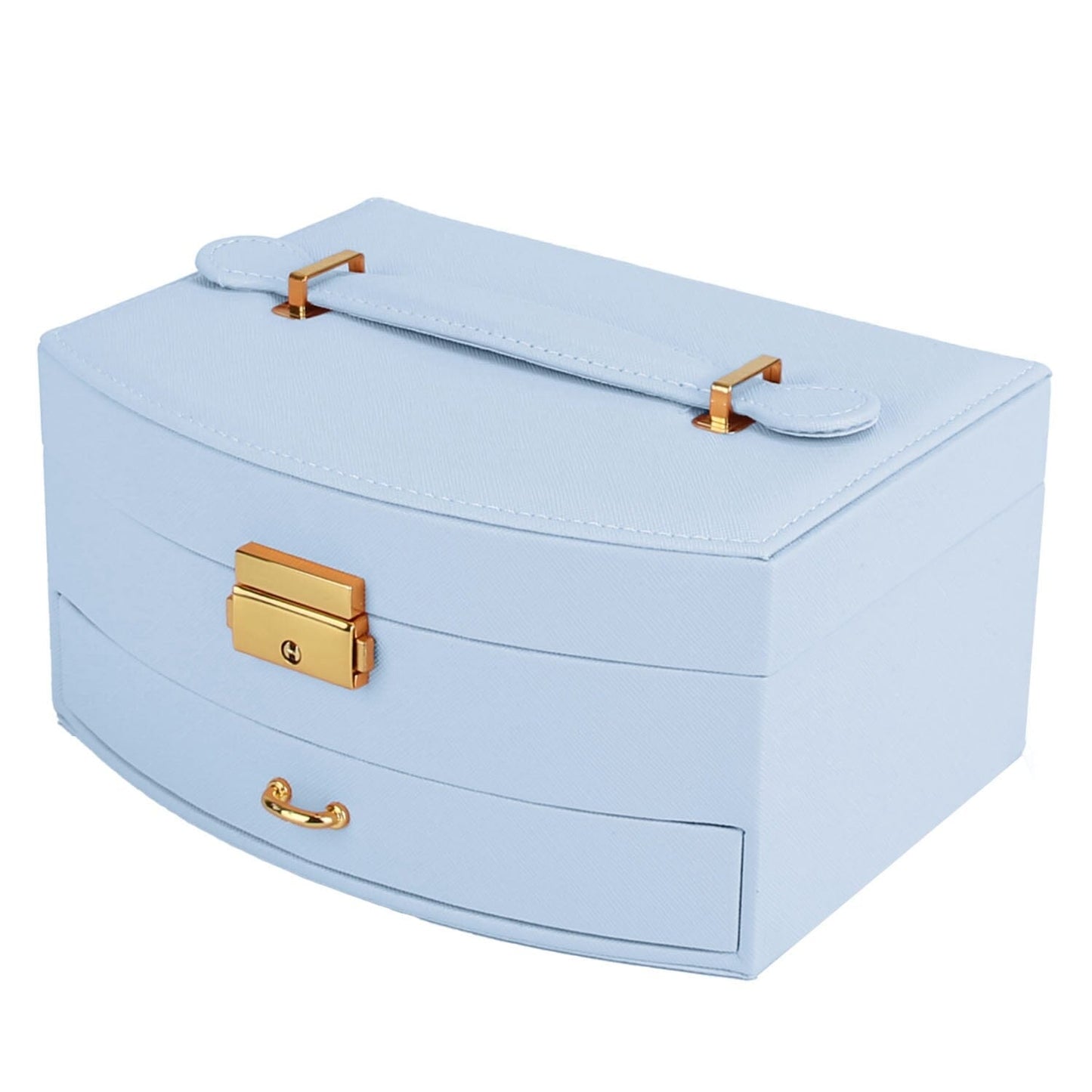 Skorter | 2-layer lockable leather jewelry box
