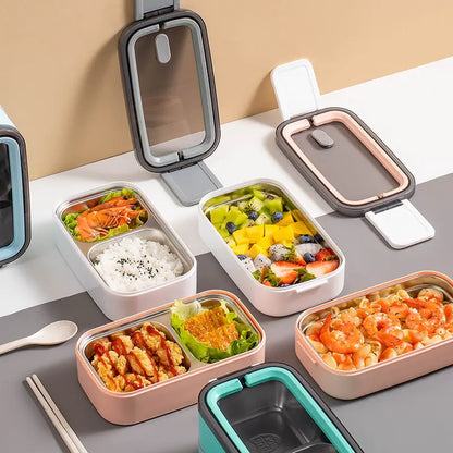 Skorter | 2-Layer Stainless Steel Bento Lunchbox - MealMate