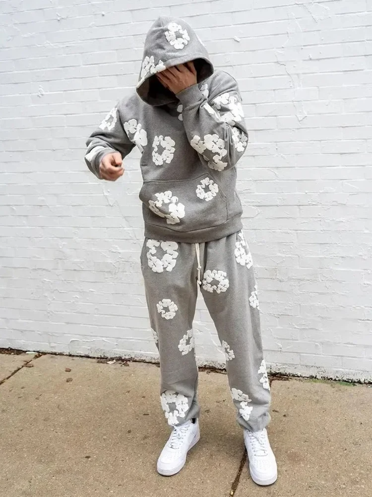 Skorter | Tracksuit - Flowered Hoodie