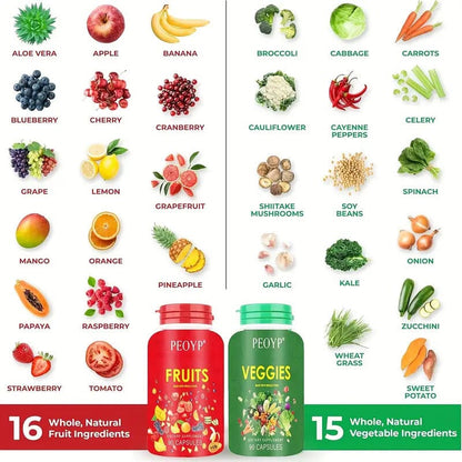 Skorter | 2-Pack: 100% Natural Fruits and Vegetables Supplement