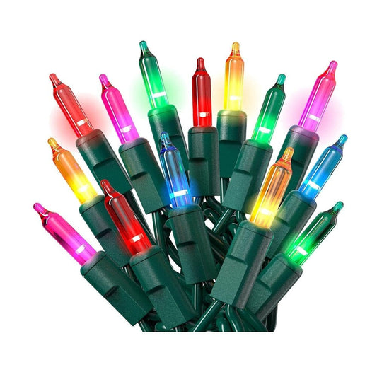 Skorter | 2-Pack: 20FT 100 Count Bulb Waterproof Mini String Lights Plug In