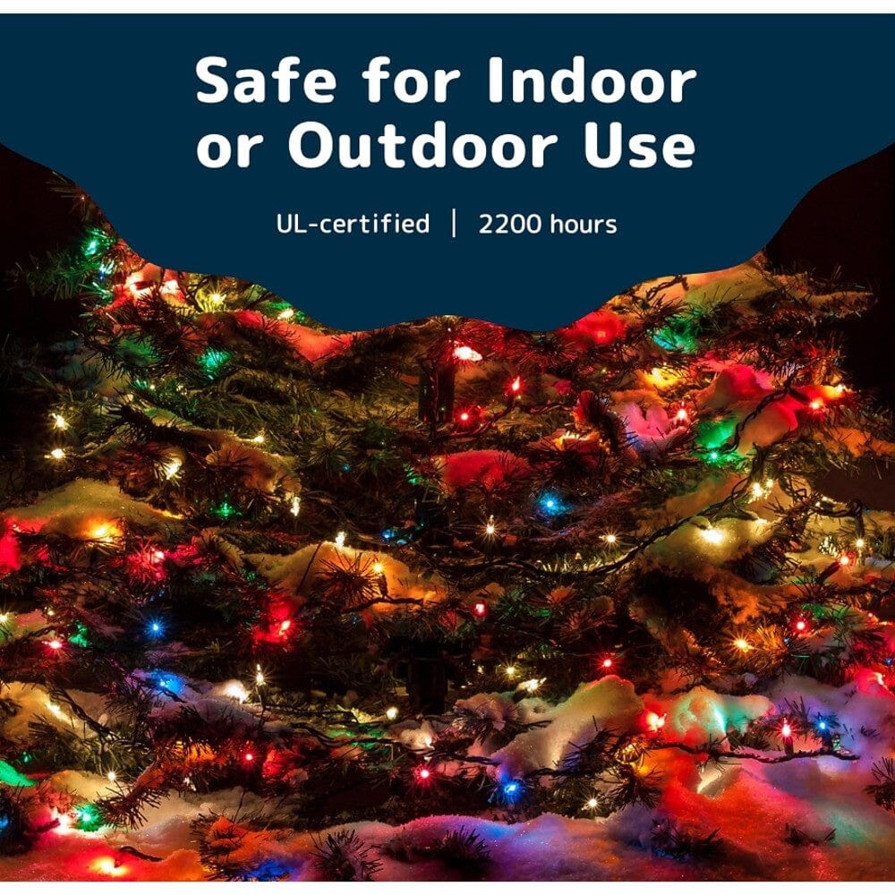 Skorter | 2-Pack: 20FT 100 Count Bulb Waterproof Mini String Lights Plug In