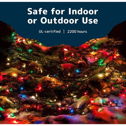 Skorter | 2-Pack: 20FT 100 Count Bulb Waterproof Mini String Lights Plug In