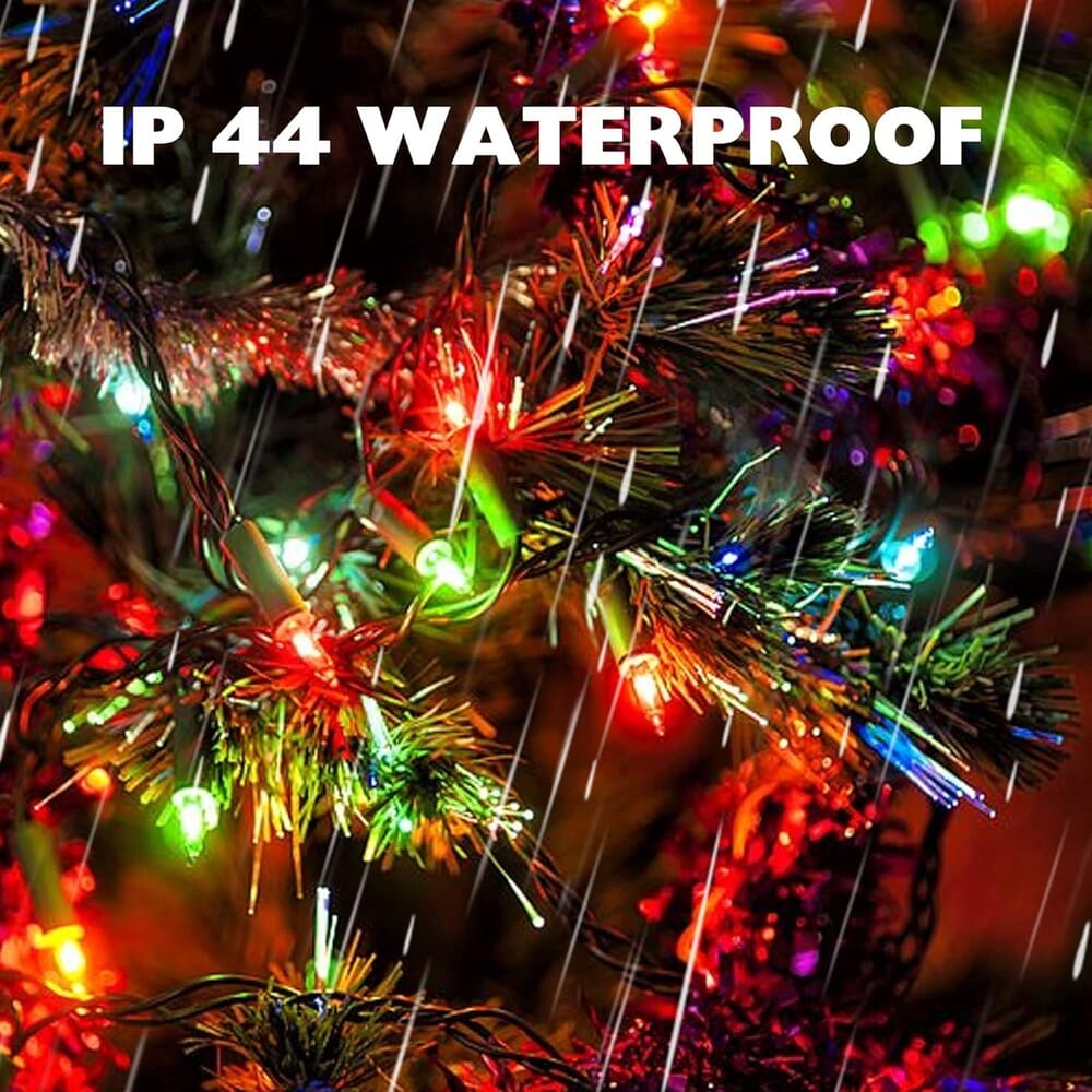 Skorter | 2-Pack: 20FT 100 Count Bulb Waterproof Mini String Lights Plug In