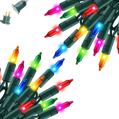 Skorter | 2-Pack: 20FT 100 Count Bulb Waterproof Mini Lights Plug In