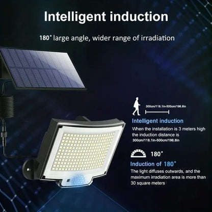 Skorter | 2-Pack: 228 LED Outdoor Split Solar Wall Lamps