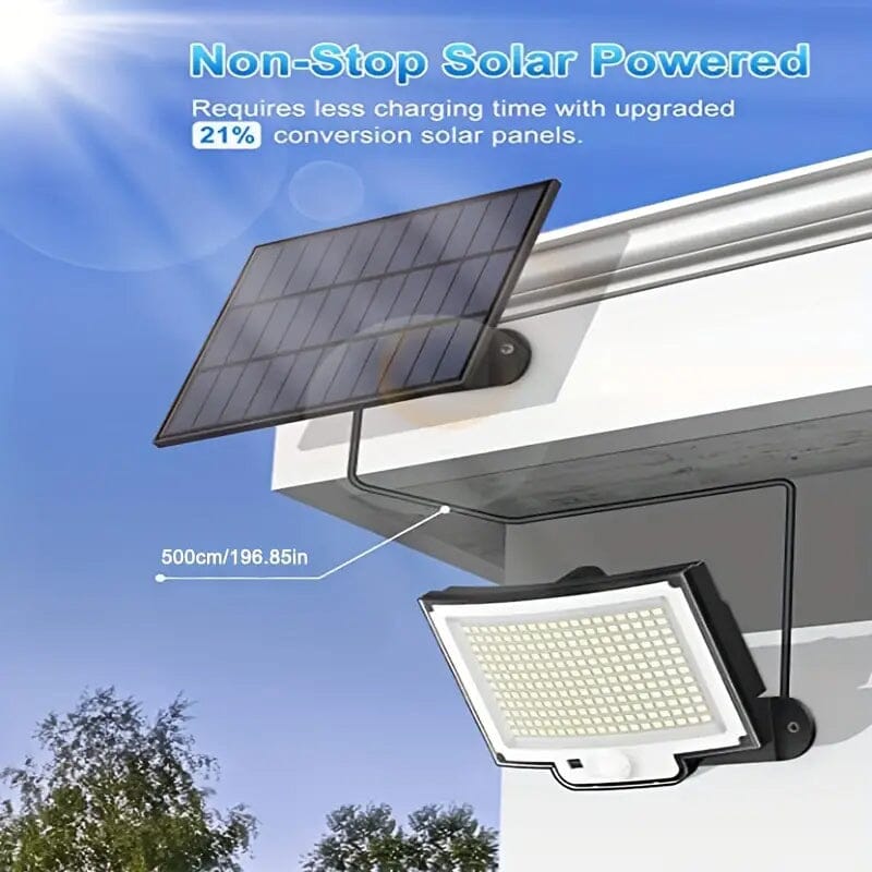 Skorter | 2-Pack: 228 LED Outdoor Split Solar Wall Lamps