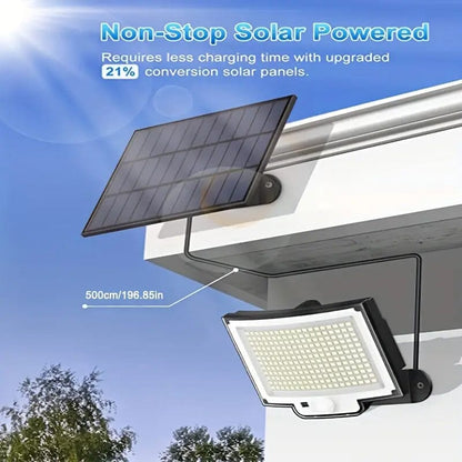 Skorter | 2-Pack: 228 LED Outdoor Split Solar Wall Lamps