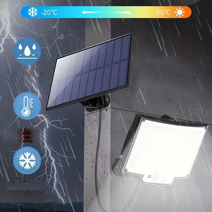 Skorter | 2-Pack: 228 LED Outdoor Split Solar Wall Lamps