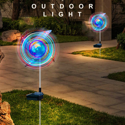 Skorter | 2-Pack: 32LED Outdoor Solar Garden Lantern Garden Lawn Waterproof Windmill Light