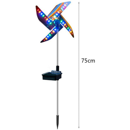 Skorter | 2-Pack: 32LED Outdoor Solar Garden Lantern Garden Lawn Waterproof Windmill Light