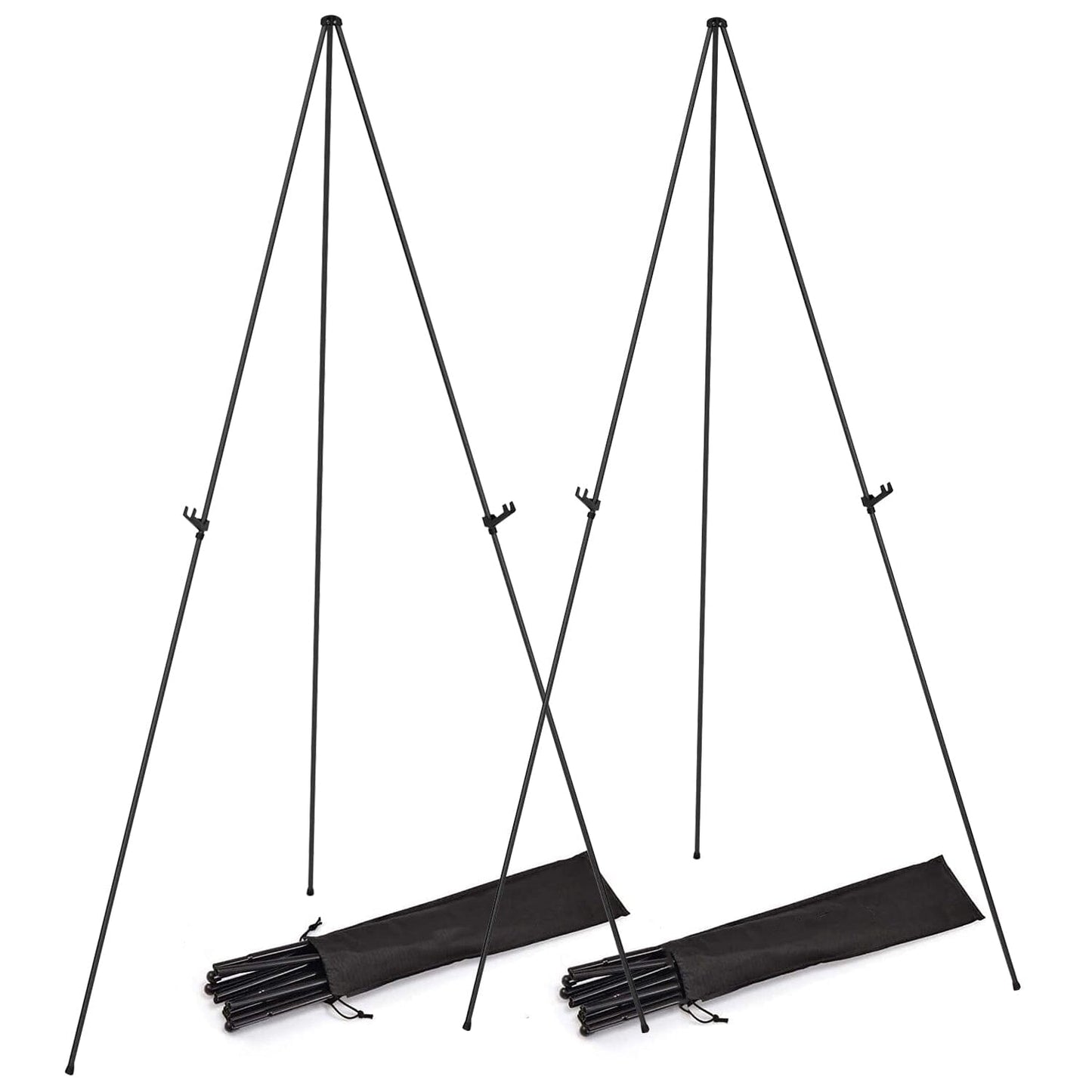 Skorter | 2-Pack: 61" Foldable A-Frame Stand Iron Alloy Drawing Stand
