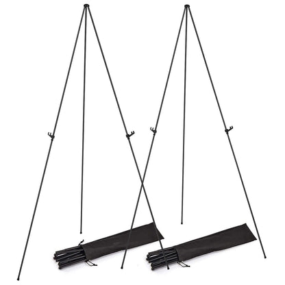 Skorter | 2-Pack: 61" Foldable A-Frame Stand Iron Alloy Drawing Stand