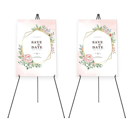 Skorter | 2-Pack: 61" Foldable A-Frame Stand Iron Alloy Drawing Stand