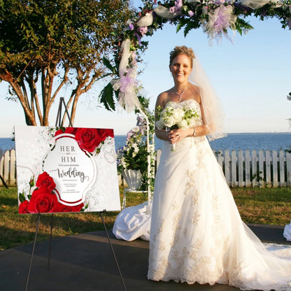 Skorter | 2-Pack: 61" Foldable A-Frame Stand Iron Alloy Drawing Stand