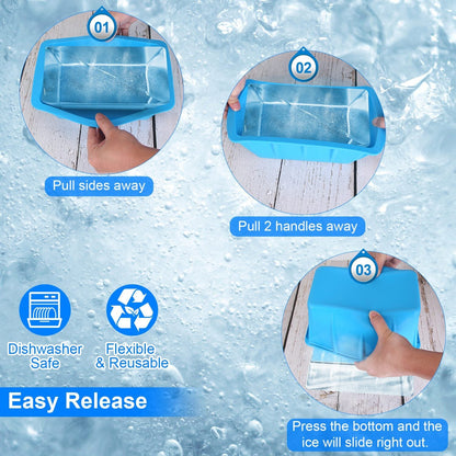 Skorter | 2-Pack: 6.6 lbs. Silicone-free Freezer Box Ice Blocks