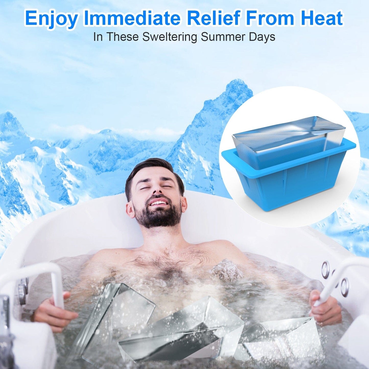 Skorter | 2-Pack: 6.6 lbs. Silicone-free Freezer Box Ice Blocks