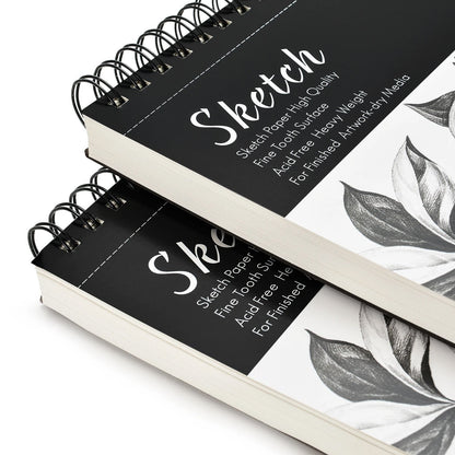 Skorter | 2-Pack: 9X12" 100 Sheets Spiral Sketch Pad