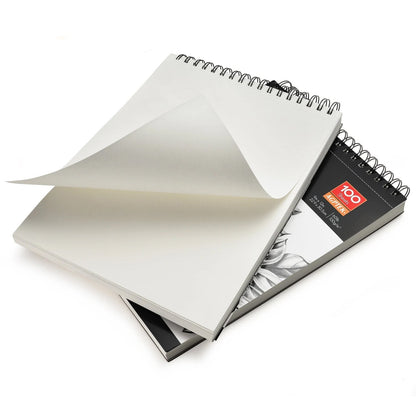Skorter | 2-Pack: 9X12" 100 Sheets Spiral Sketch Pad