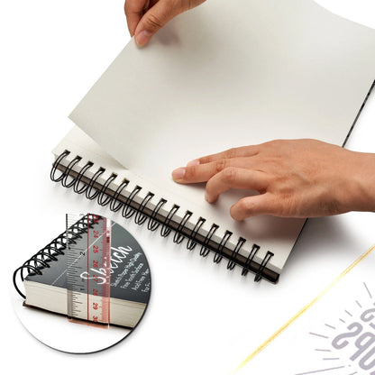 Skorter | 2-Pack: 9X12" 100 Sheets Spiral Sketch Pad