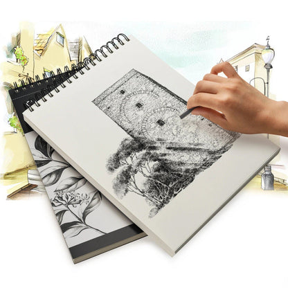 Skorter | 2-Pack: 9X12" 100 Sheets Spiral Sketch Pad
