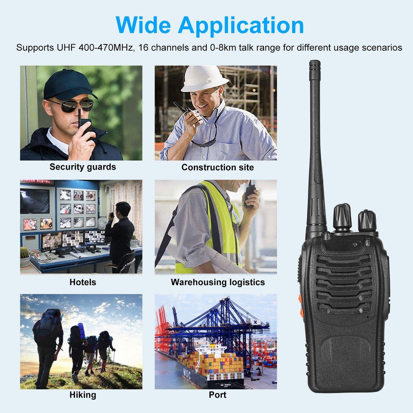 Skorter | 2-Pack: Baofeng BF-888S Walkie Talkies Two Way Radio