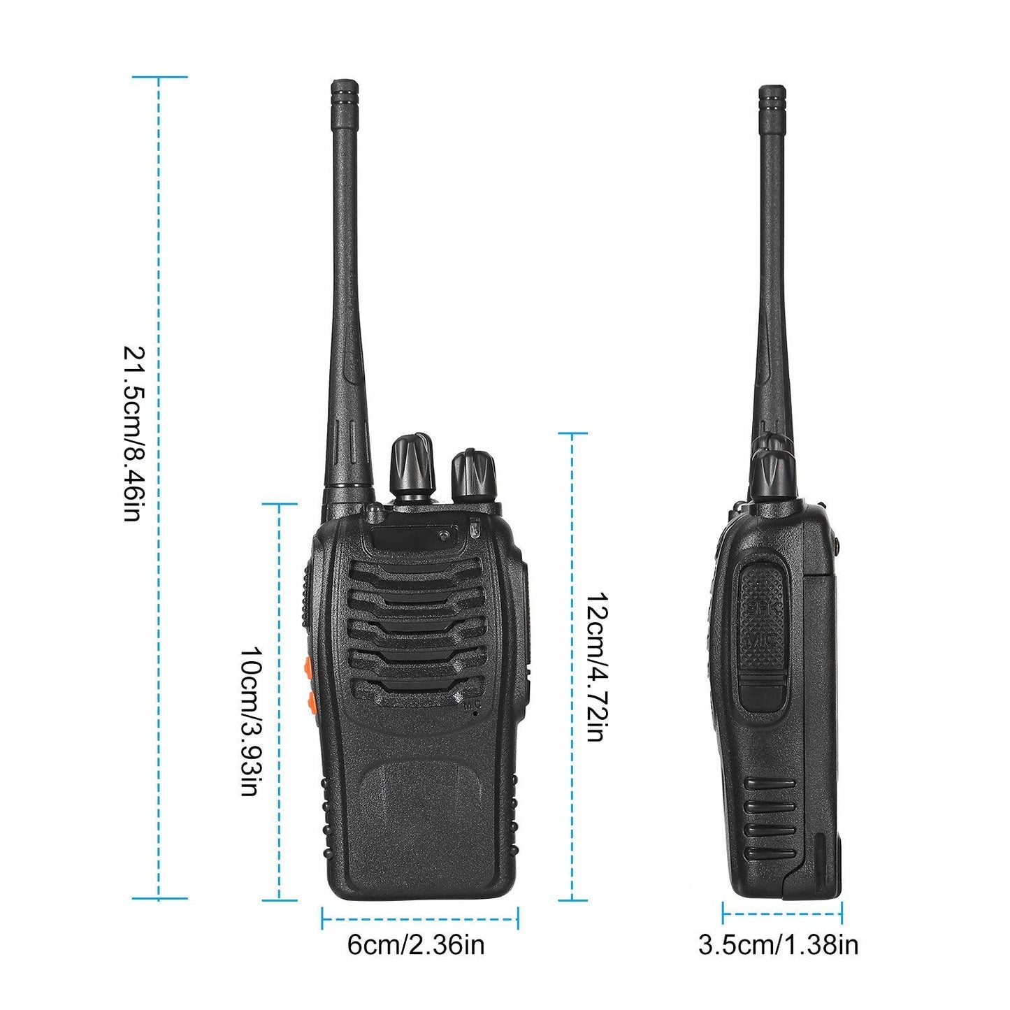 Skorter | 2-Pack: Baofeng BF-888S Walkie Talkies Two Way Radio