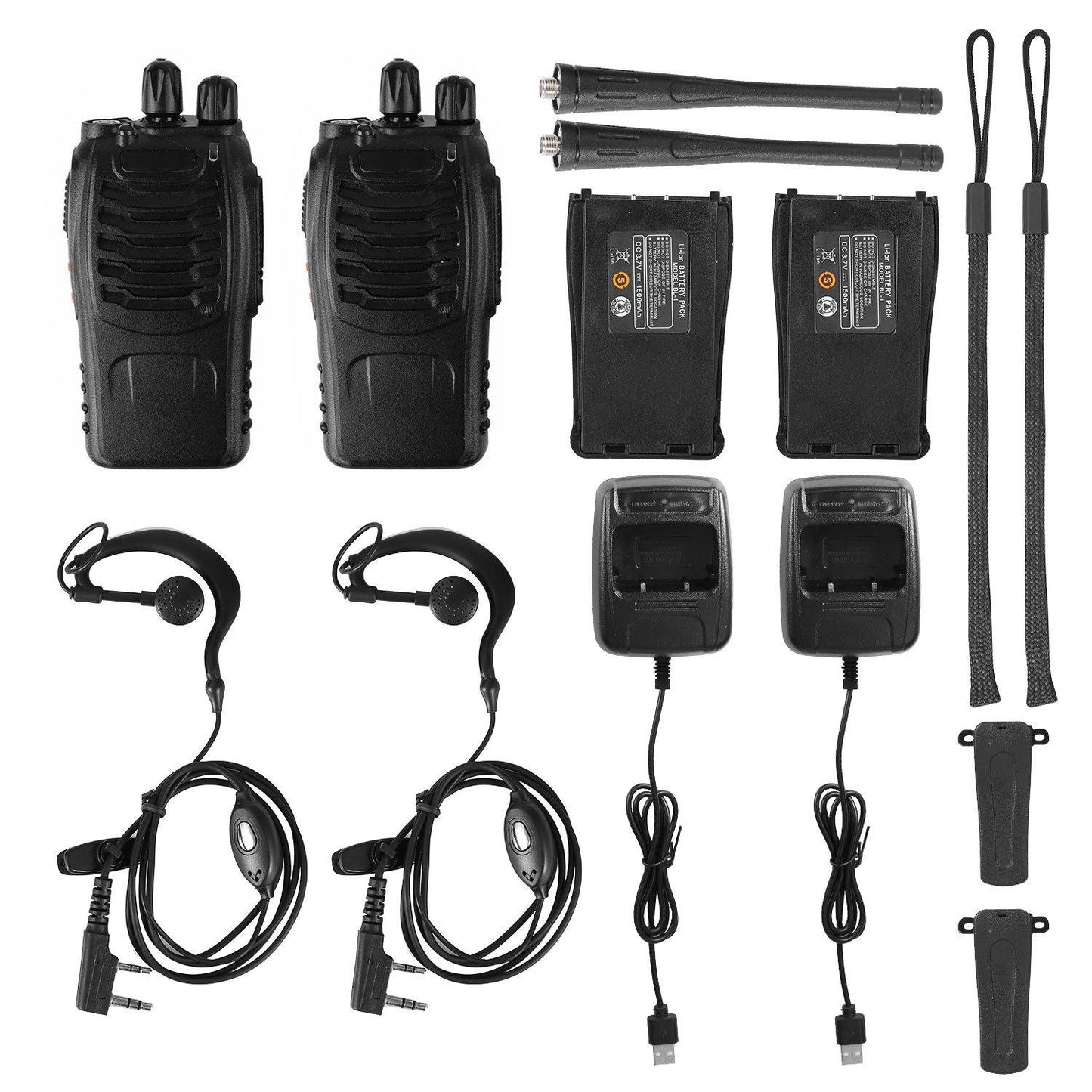 Skorter | 2-Pack: Baofeng BF-888S Walkie Talkies Two Way Radio