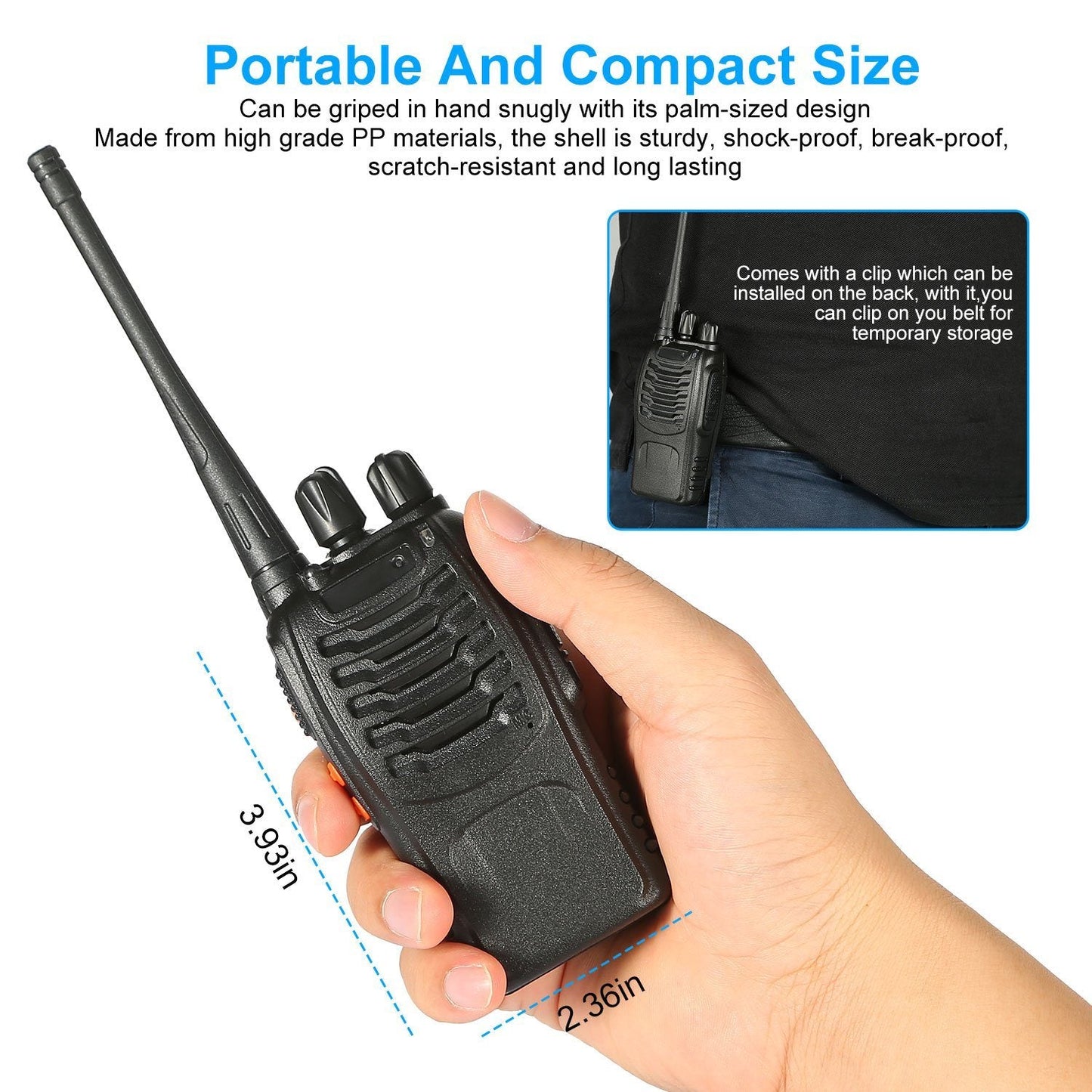 Skorter | 2-Pack: Baofeng BF-888S Walkie Talkies Two Way Radio