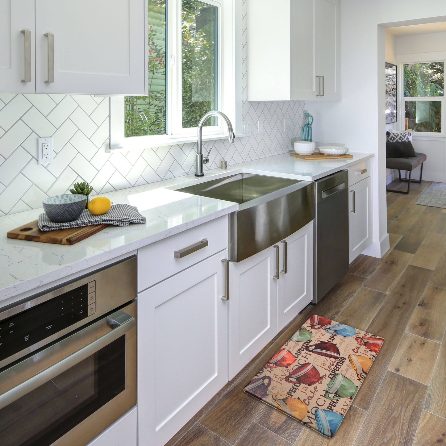 Skorter | 2-Pack: Bibb Home Anti Fatigue Foam Kitchen Rugs