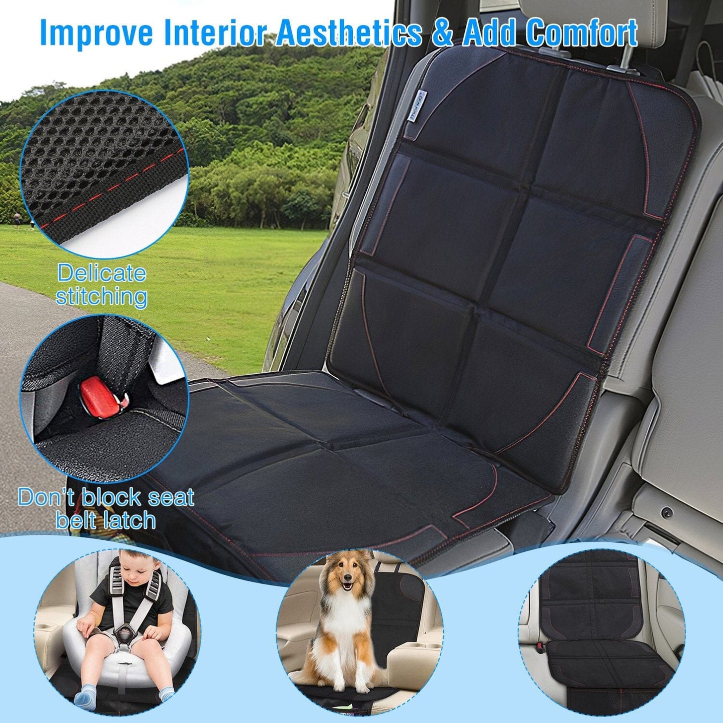 Skorter | 2-Pack: Car Seat Protector Cushion Mat Pad