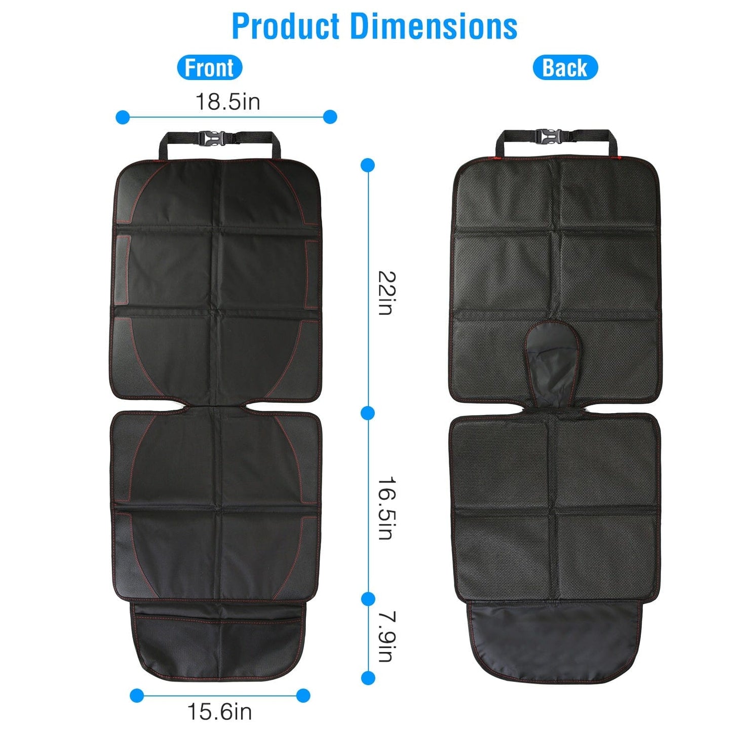 Skorter | 2-Pack: Car Seat Protector Pad Mat with Thick Padding