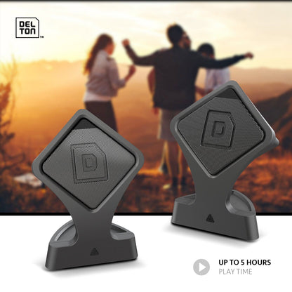 Skorter | 2-Pack: Delton True Wireless Speaker Portable Bluetooth Speaker with Microphone