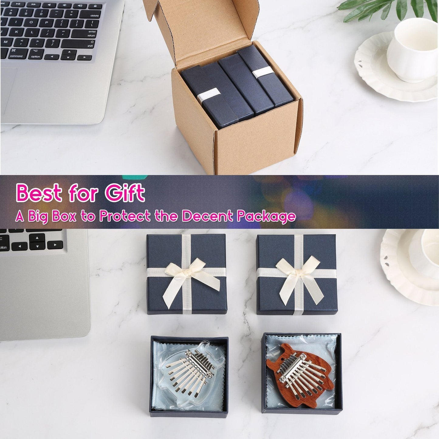 Skorter | 2-Pack: Finger Thumb Piano Mini Kalimba with 8 Keys