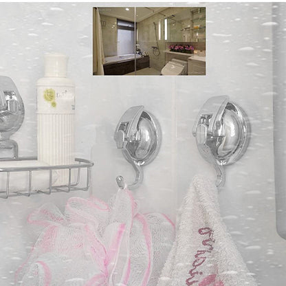 Skorter | 2-Pack: Heavy-Duty Vacuum Suction Cup Hooks