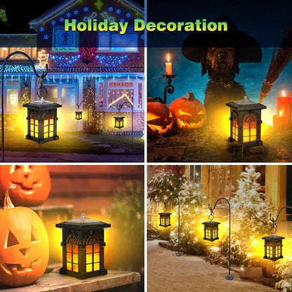 Skorter | 2-Pack: IP65 Waterproof Sun Outdoor Lighting with Flickering Flame