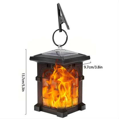 Skorter | 2-Pack: IP65 Waterproof Sun Outdoor Lighting with Flickering Flame