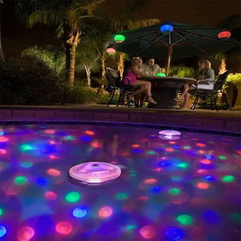 Skorter | 2-Pack: LED Color Changing Floating Pool Lights with 8 Modes Lighting
