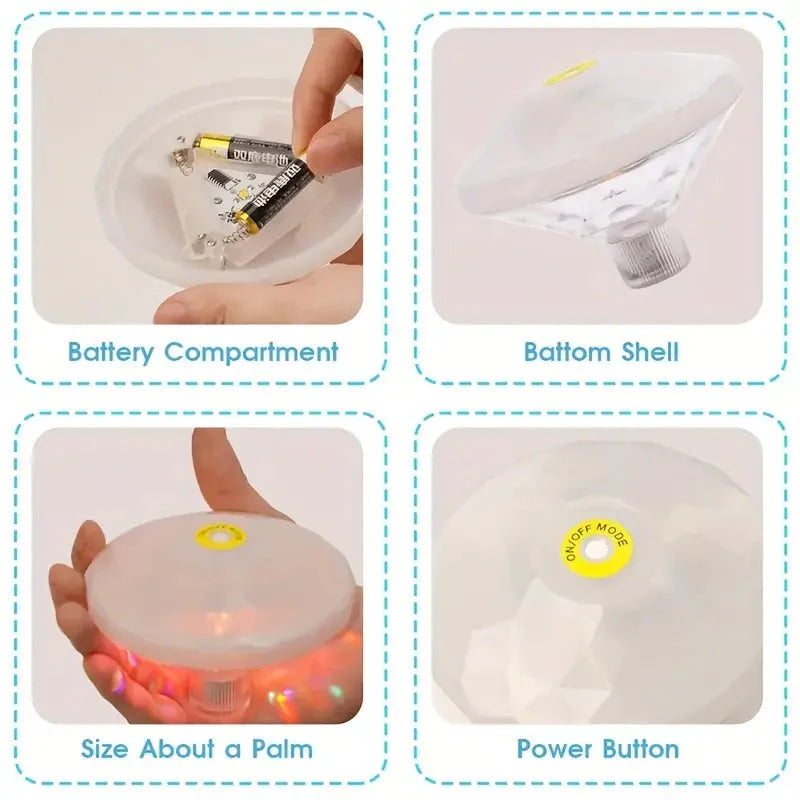 Skorter | 2-Pack: LED Color Changing Floating Pool Lights with 8 Modes Lighting