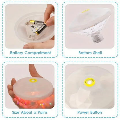 Skorter | 2-Pack: LED Color Changing Floating Pool Lights with 8 Modes Lighting