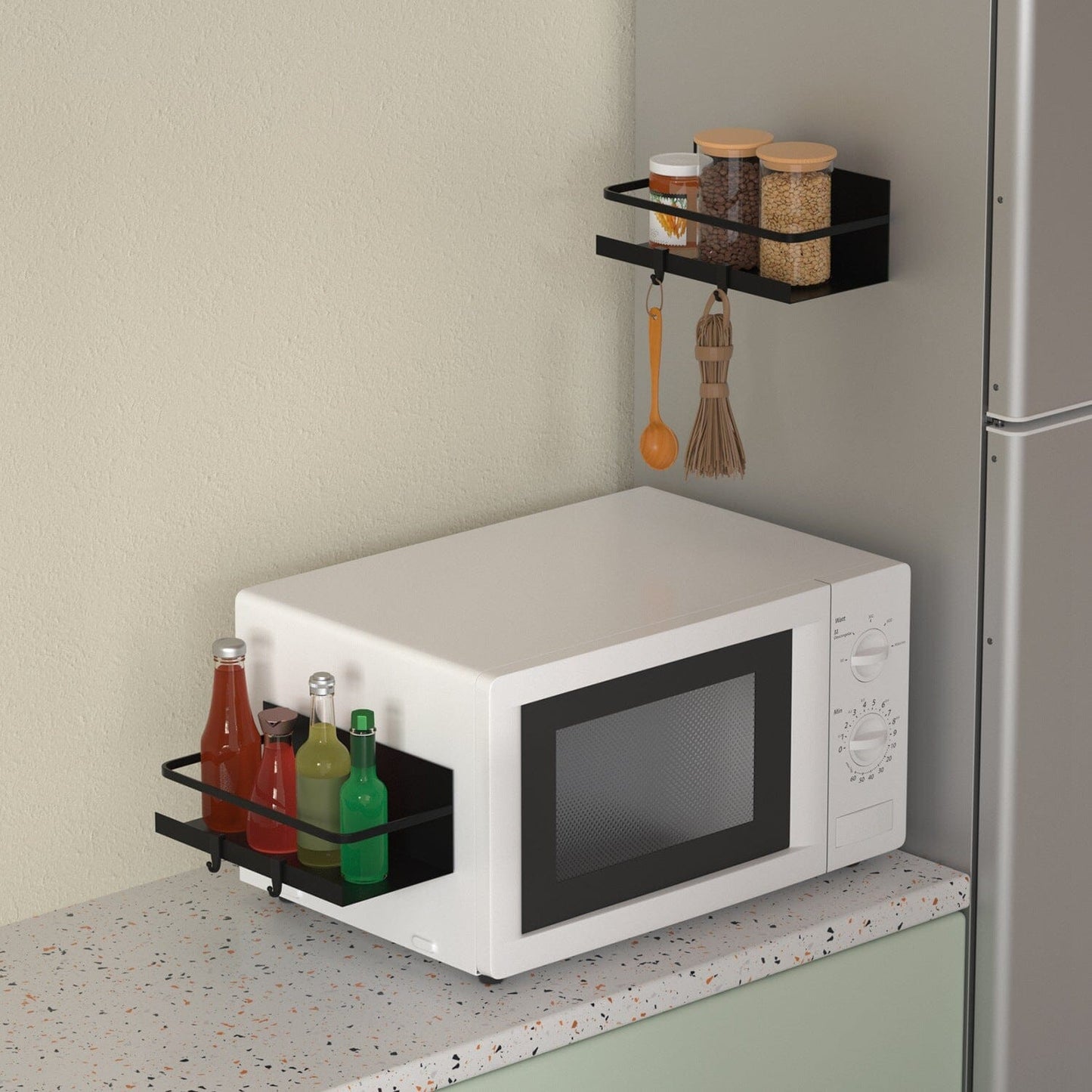 Skorter | 2-Pack: Magnetic Spice Holder Rack Organizer