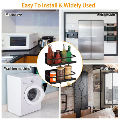 Skorter | 2-Pack: Magnetic Spice Holder Rack Organizer