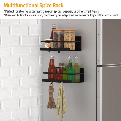 Skorter | 2-Pack: Magnetic Spice Holder Rack Organizer