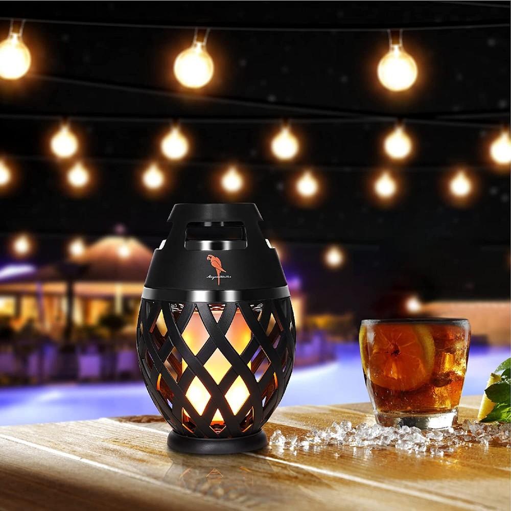 Skorter | 2-Pack: Margaritaville Bluetooth LED Flame Tiki-Torch Speaker
