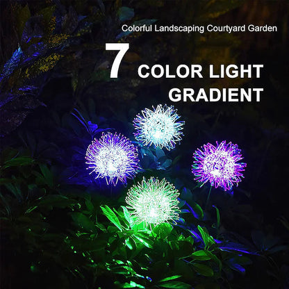 Skorter | 2-Pack: Outdoor Solar Dandelion Garden Lights