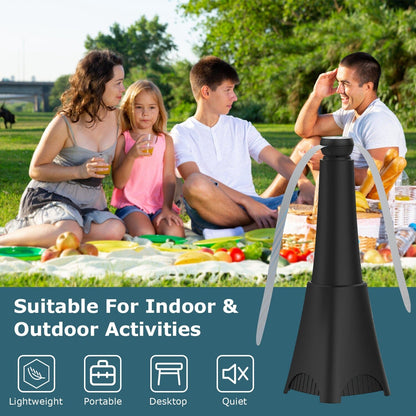 Skorter | 2-pack: Carrying fan with reflective fly repellent, rechargeable battery operated