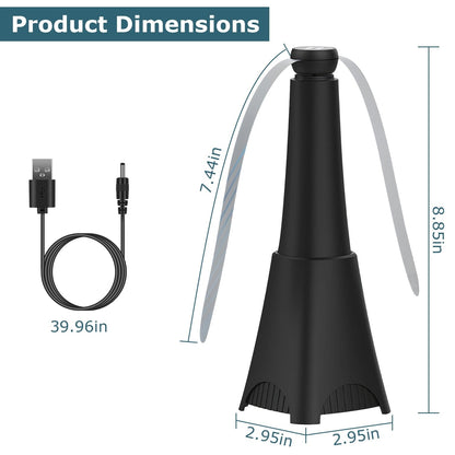 Skorter | 2-pack: Carrying fan with reflective fly repellent, rechargeable battery operated